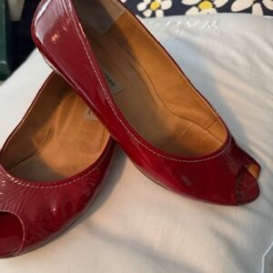 Red Patent Leather flats